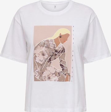 ONLY Shirt 'ONLSUSAN' in Wit: voorkant