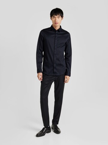 ARMANI EXCHANGE Slim fit Srajca '8NZCBD ZN10Z' | modra barva