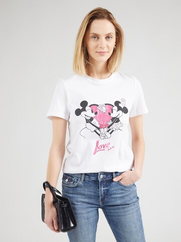 ONLY Футболка 'ONLMICKEY' в Белый: спереди