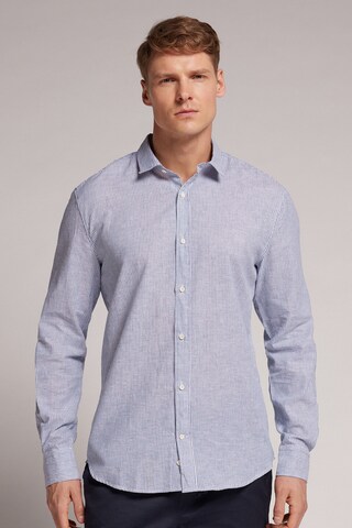 INTIMISSIMI Regular fit Button Up Shirt in Blue: front