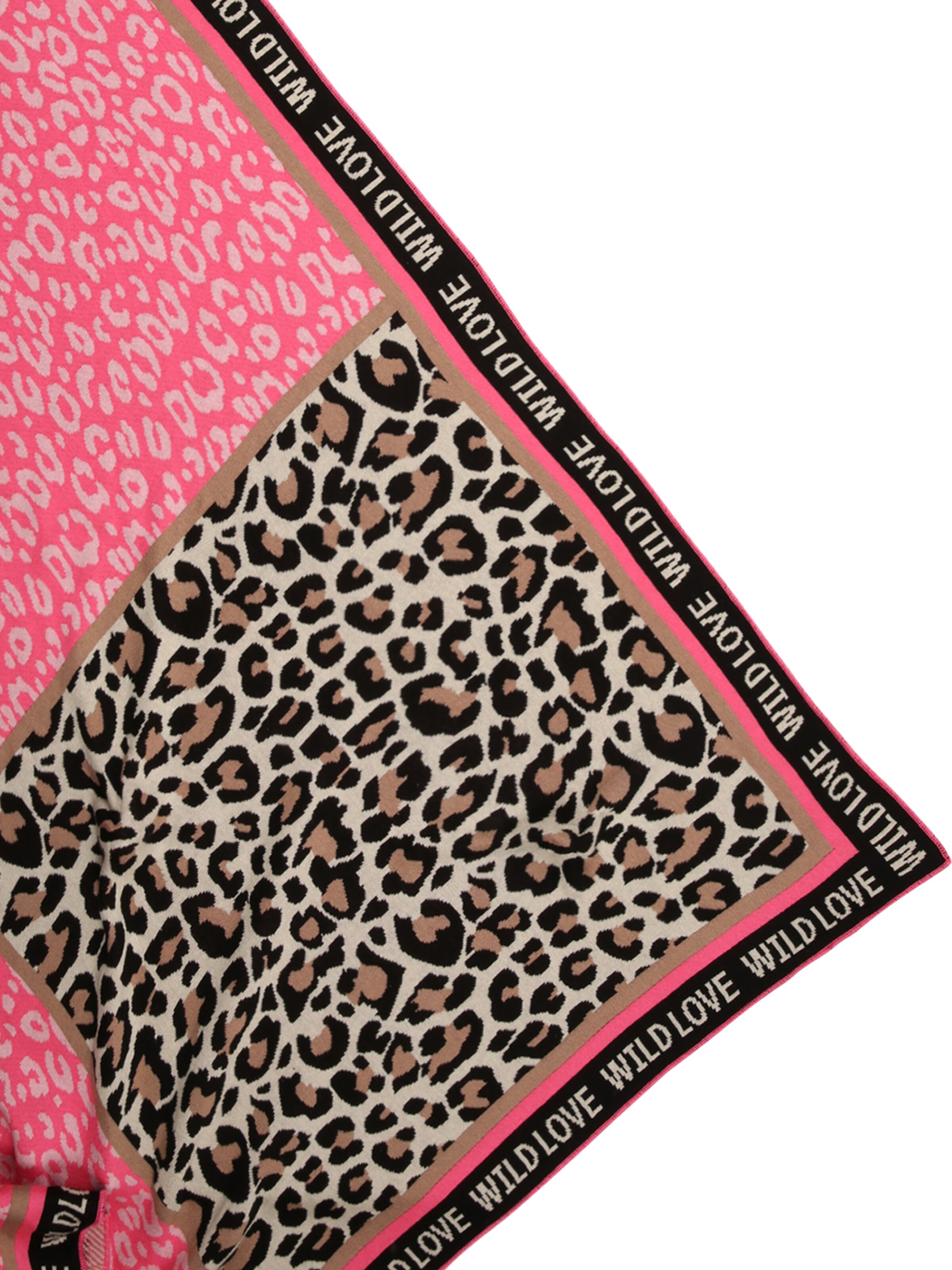 Zwillingsherz Tuch 'Wild Love' in Pink