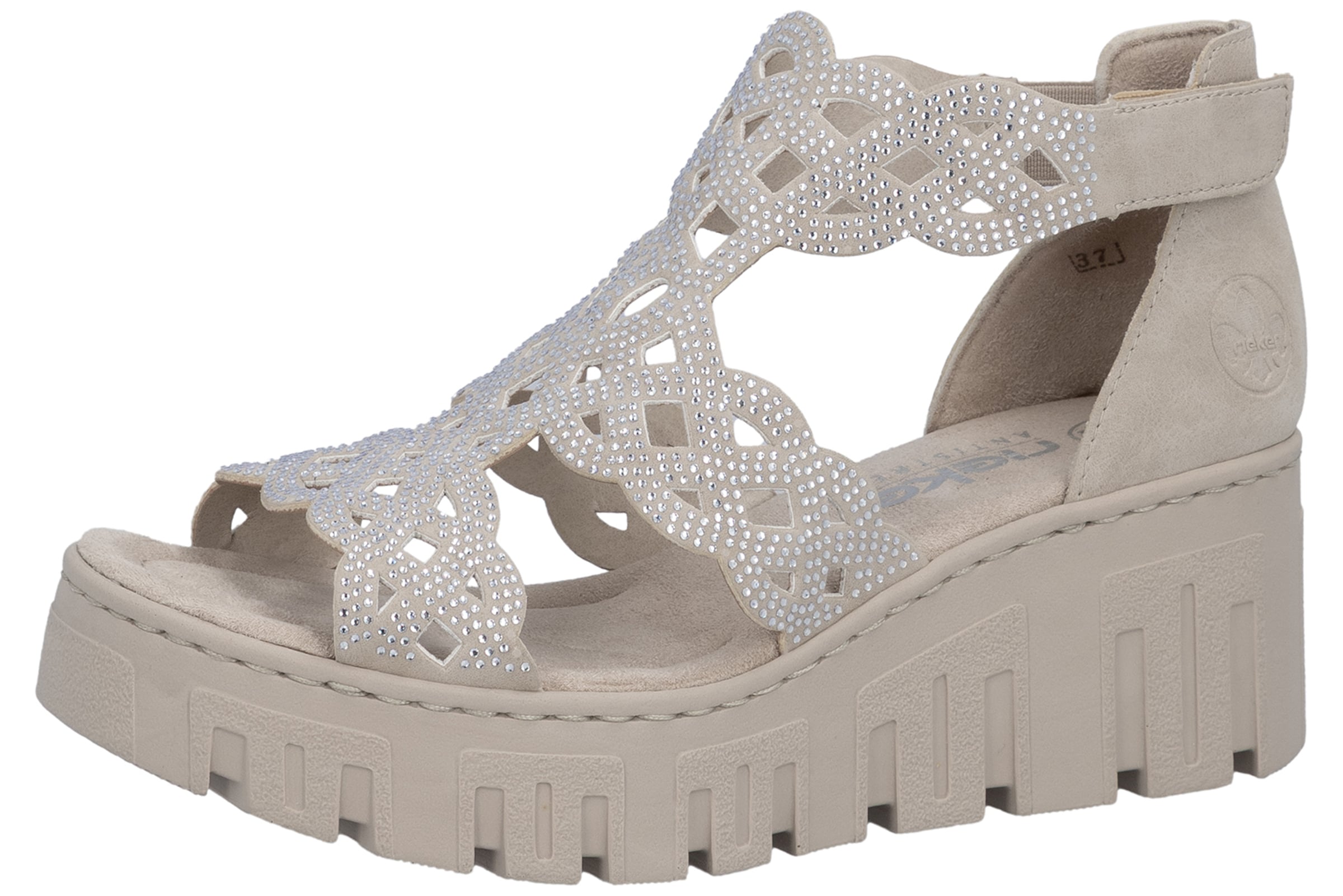 Rieker Sandale in Beige: Vorderseite