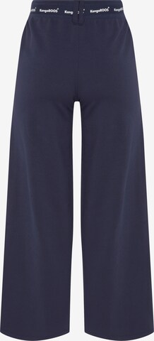 KangaROOS Wide Leg Hose in Blau