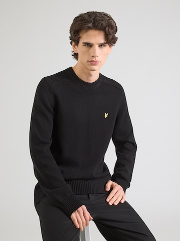 Lyle & Scott Пуловер в черно: отпред