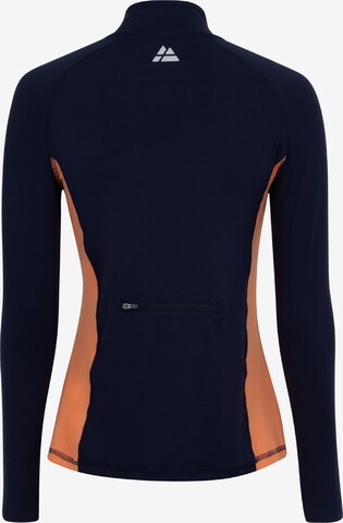 DANISH ENDURANCE Lamgarmshirt 'Half Zip' in Blau