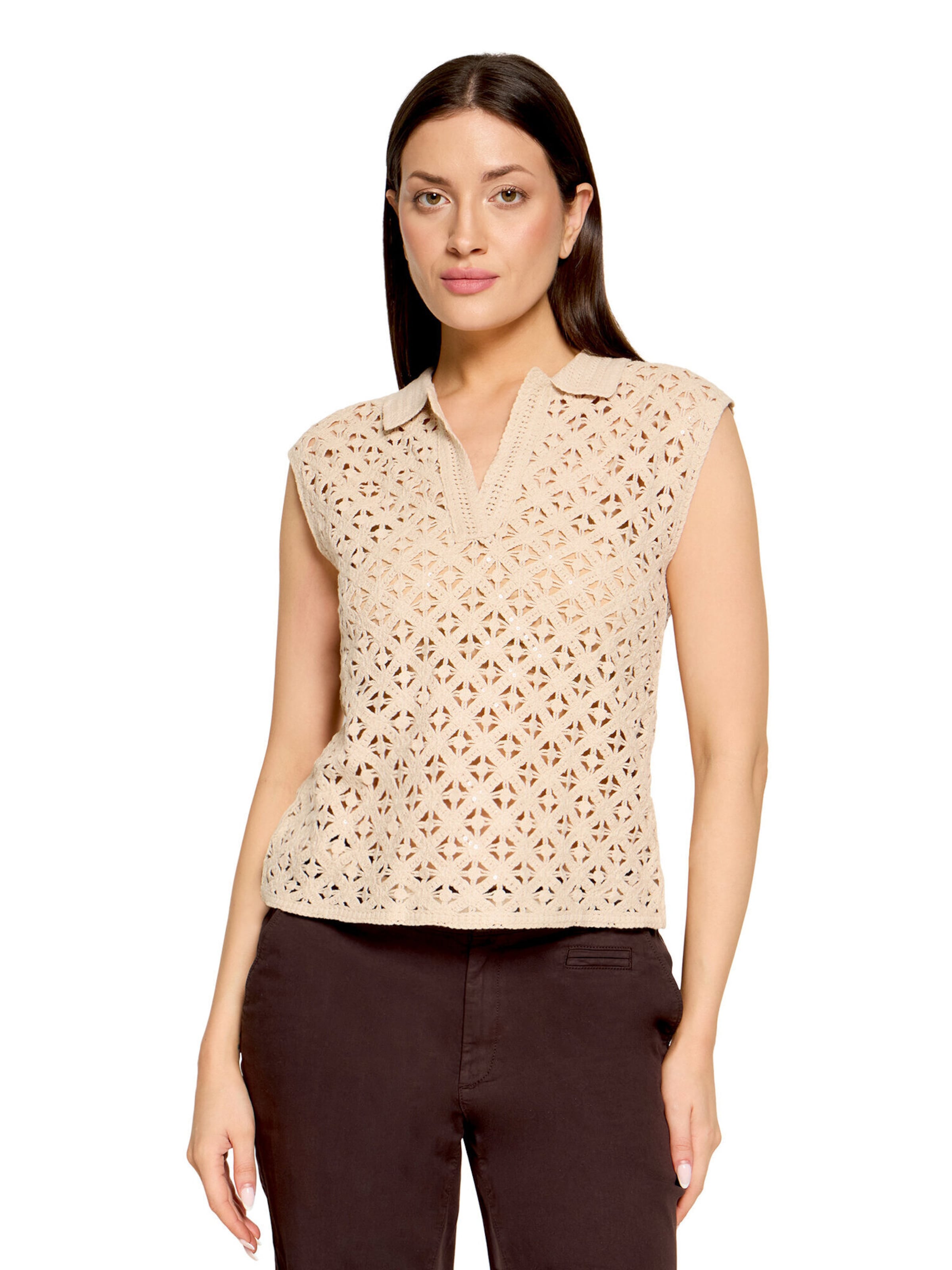 T-shirt Cartoon en beige : devant