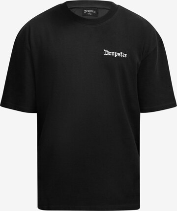 Maglietta di Dropsize in nero: frontale