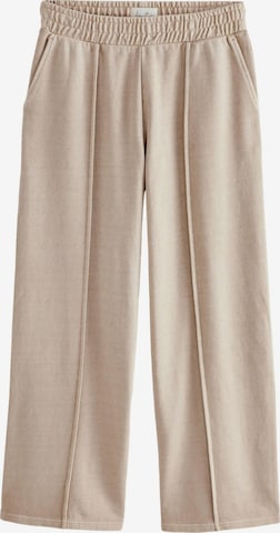 Next - Perna larga Calças em bege: frente