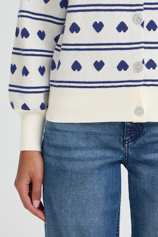 ICHI Knit Cardigan 'BRIELLE' in White