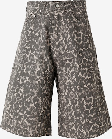 Baggy Pantalon 'Astro' WEEKDAY en marron : devant