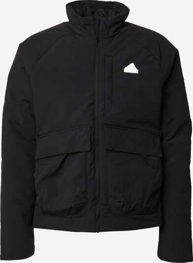 ADIDAS SPORTSWEAR Športna jakna 'City Escape' | črna / bela barva, Prikaz izdelka