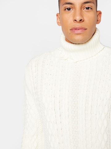 Family First Sweater 'TRECCIA' in White