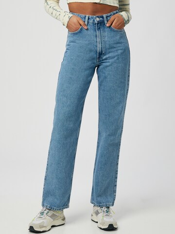 WEEKDAY Loosefit Jeans 'Rowe Extra High Straight' in Blau: predná strana
