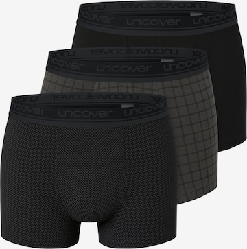 uncover by SCHIESSER Trunks 'Cotton' in Grau: Vorderseite