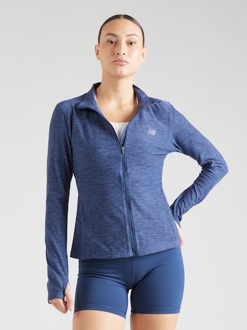 new balance Trainingsjacke 'Space Dye' in Blau: predná strana