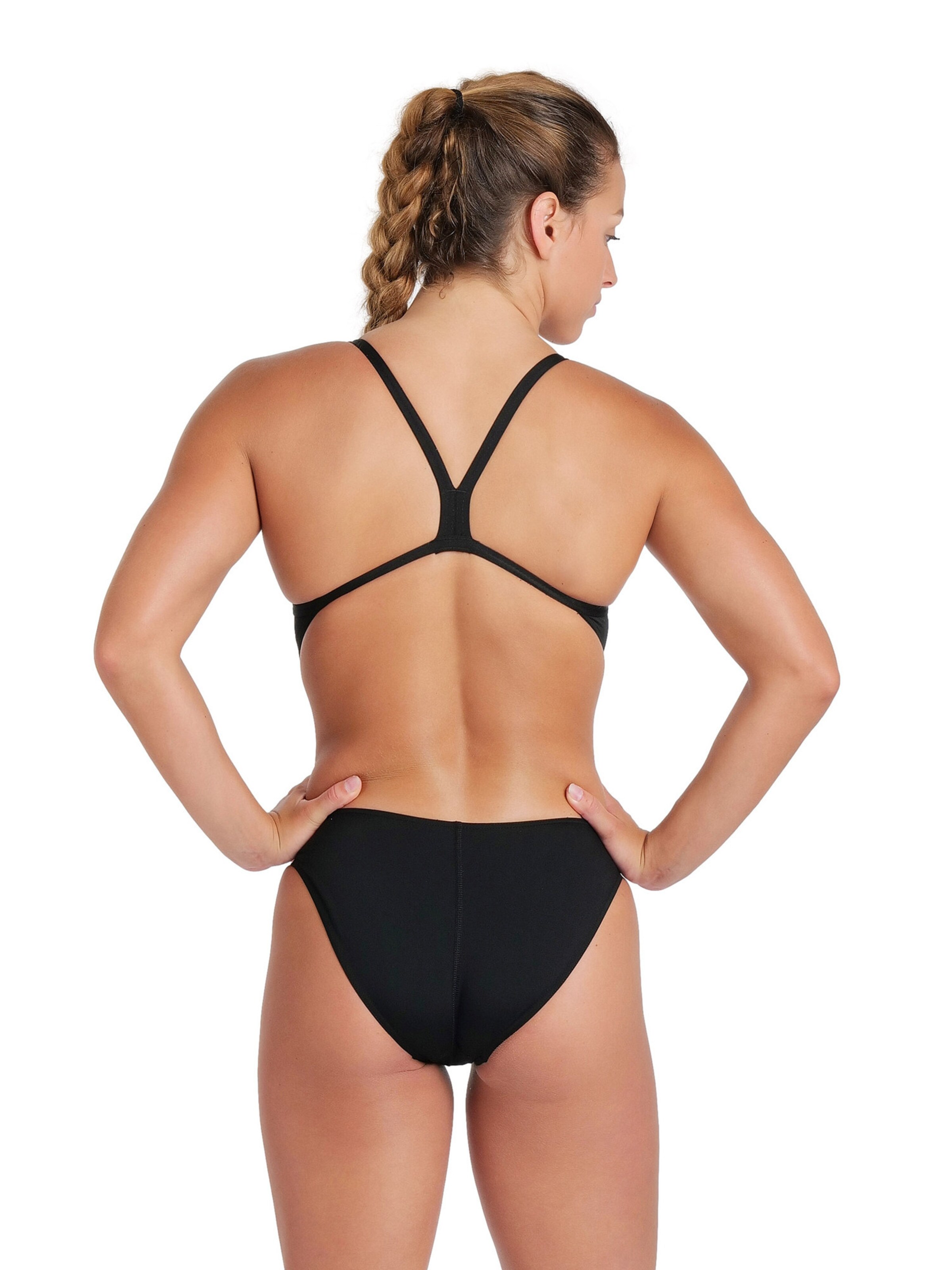 ARENA Bralette Swimsuit 'TEAM CHALLENGE SOLID' in Black
