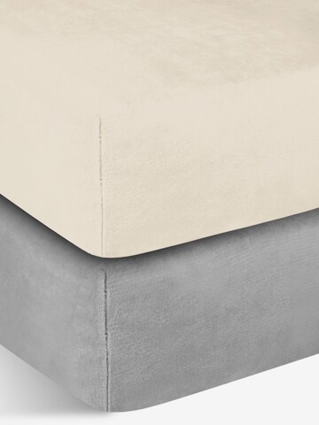 Aspero Bed Sheet 'Perpignan' in Beige: front