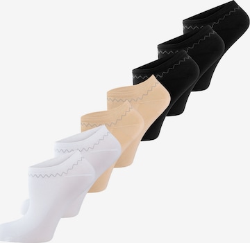 Nur Die - Calcetines invisibles ' Schuhsöckchen ' en beige: frente