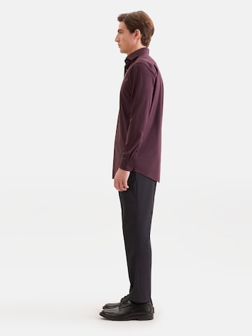 SEIDENSTICKER Slim Fit Businesshemd in Rot