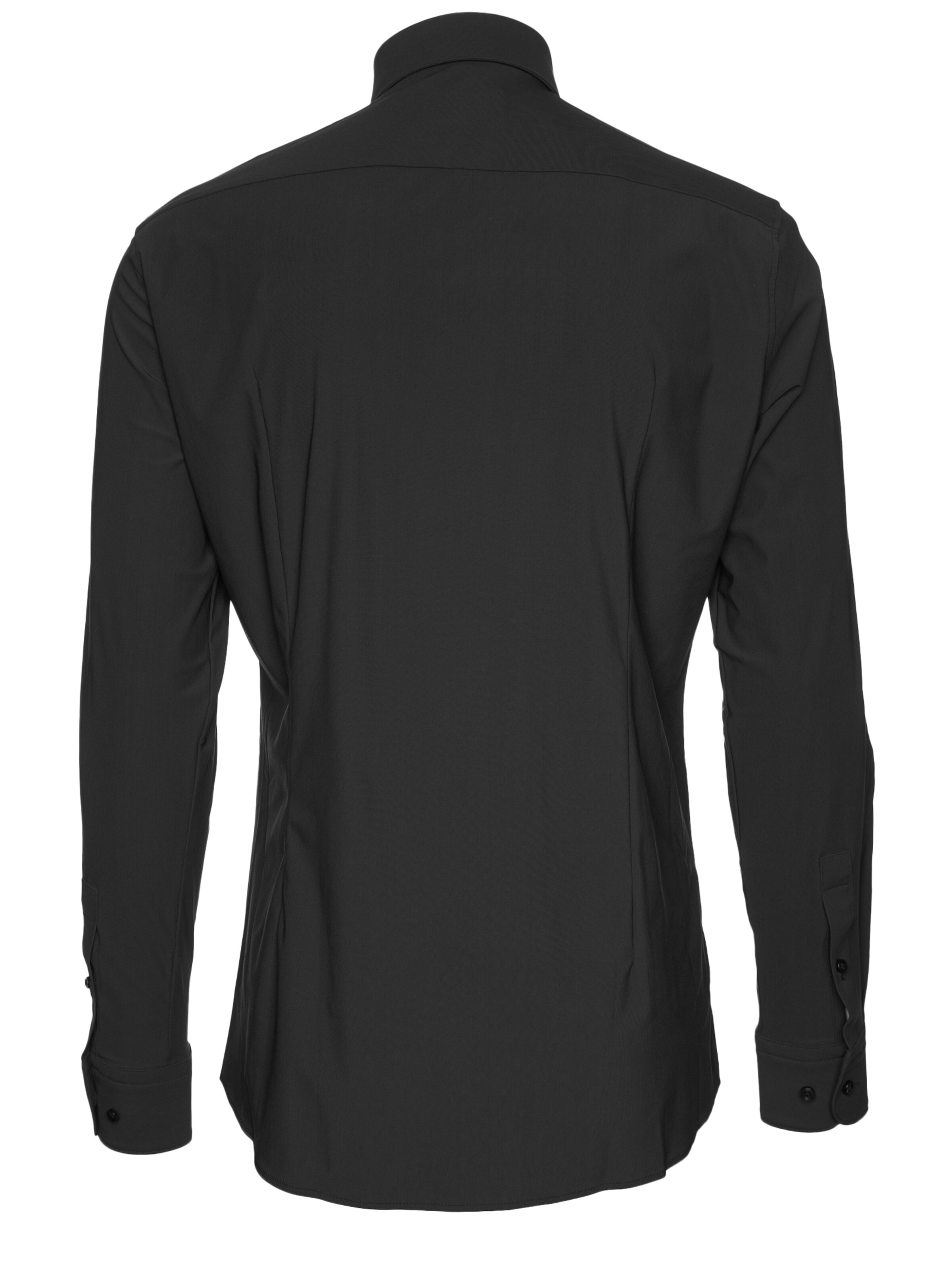 BOSS Slim fit Poslovna srajca 'Hank' | črna barva