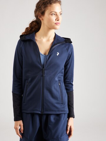PEAK PERFORMANCE Functionele fleece jas 'Rider' in Blauw: voorkant
