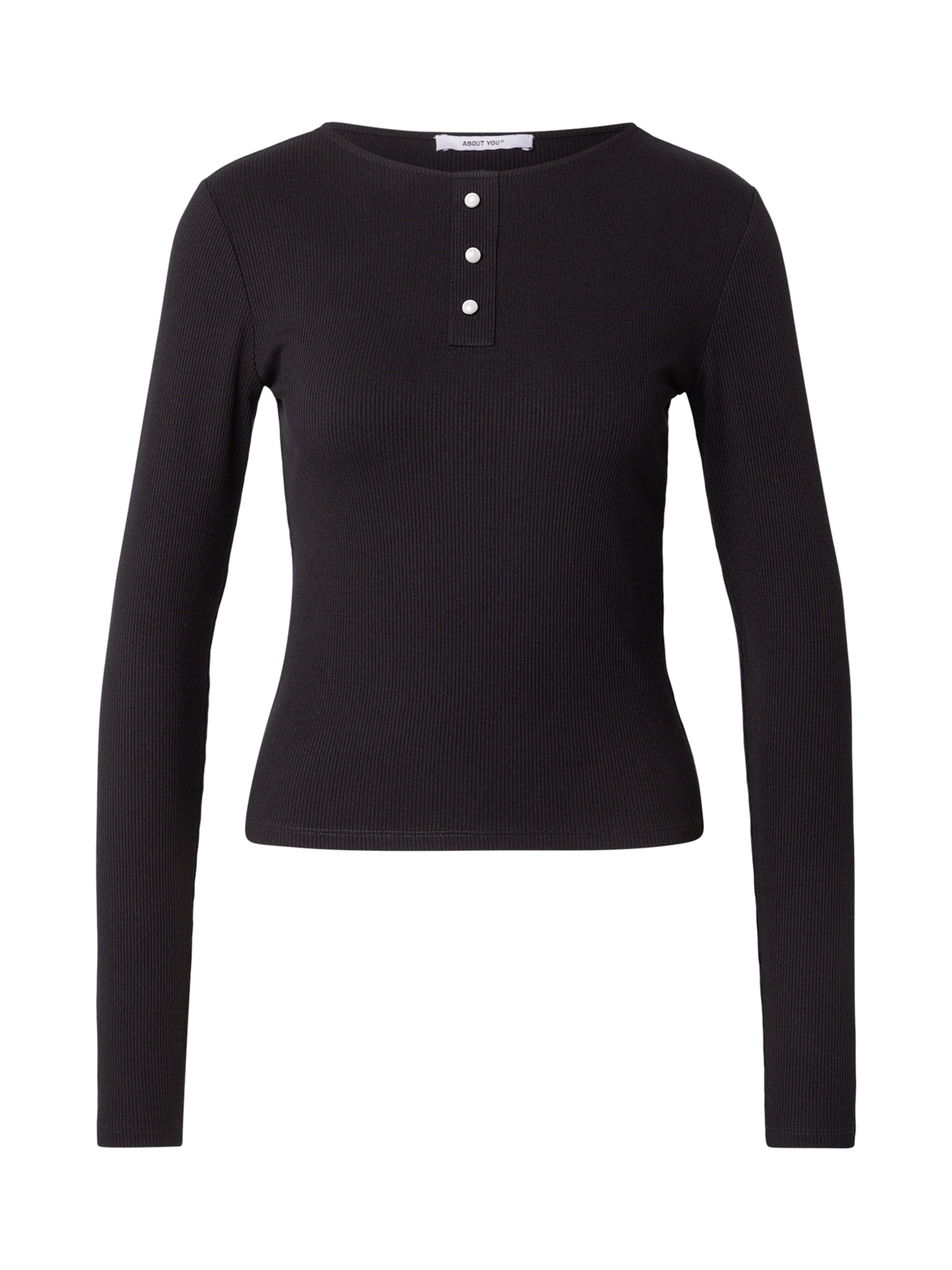 ABOUT YOU - Camiseta 'Manuela' en negro: frente