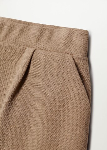 MANGO Wide leg Pants in Brown