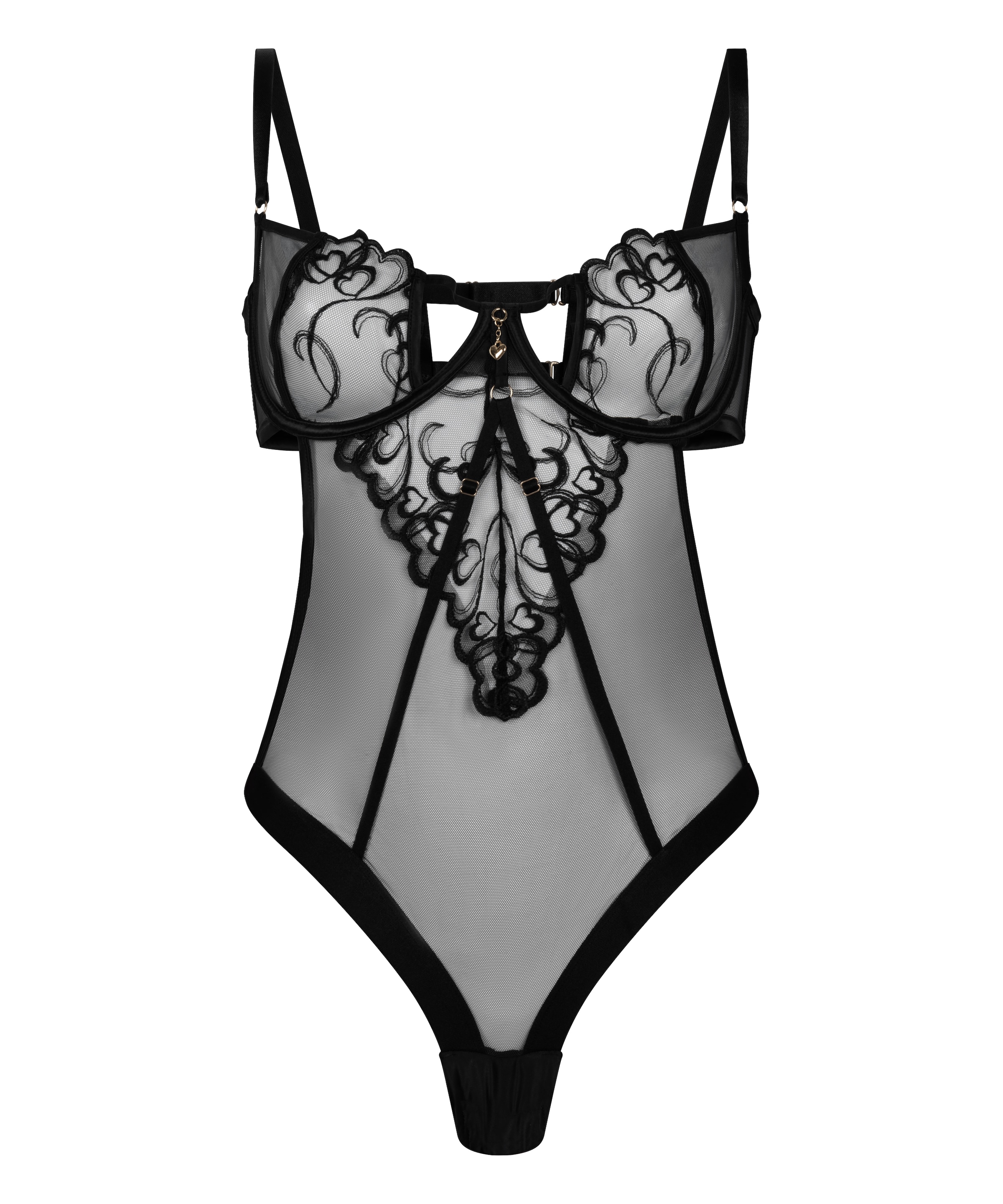 Hunkemöller Bodysuit 'Scarlett' in Black: front