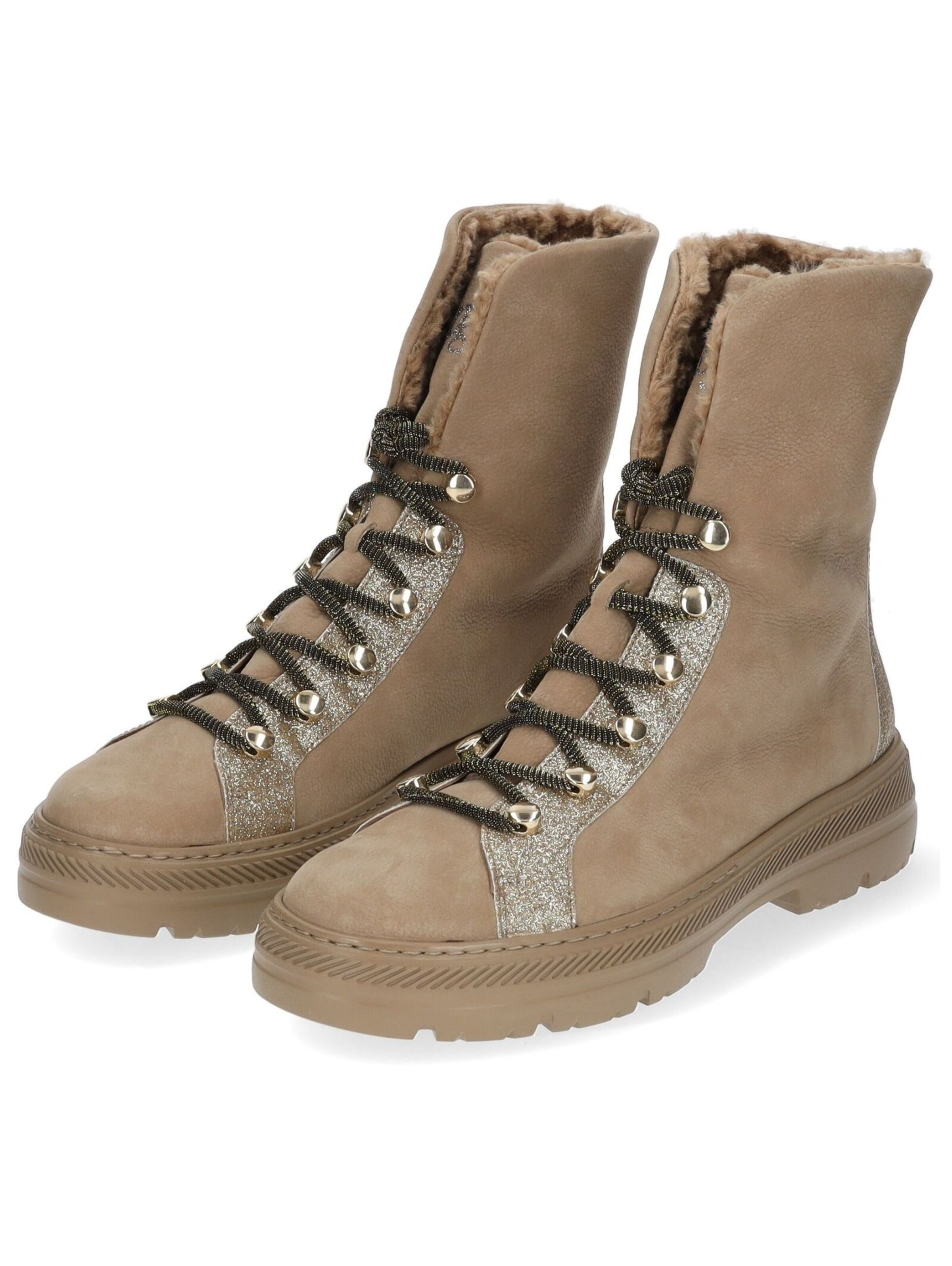 Paul Green Schnürstiefelette in Beige