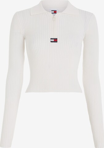 Tommy Jeans Sweater in White: front