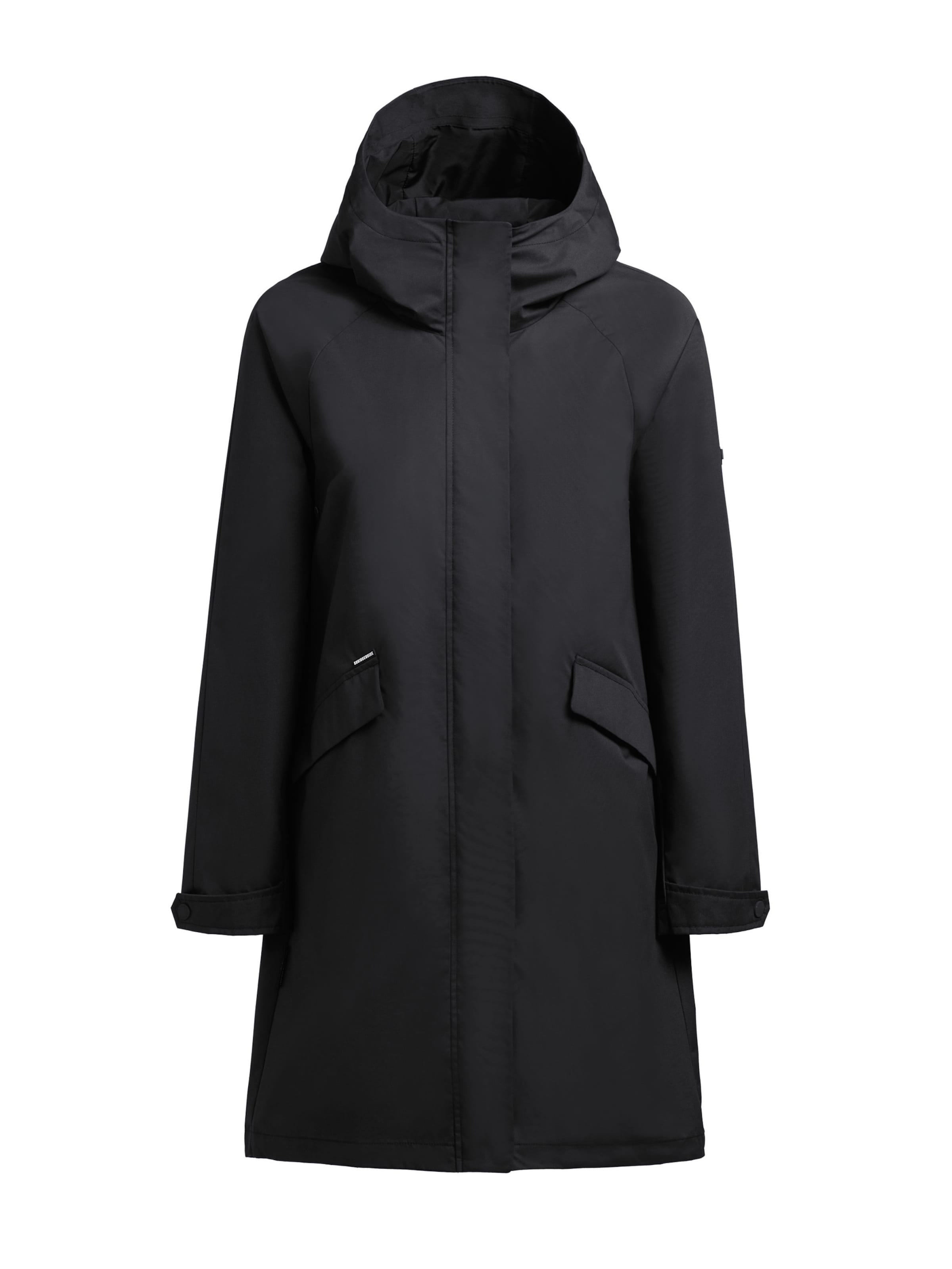 khujo Демисезонное пальто 'MILEYA' в Черный: спереди