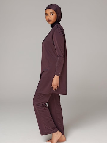 SIYA Swimwear High neck Badeanzug 'South - Covered'‌‌‌‌‌‌‌ in Lila