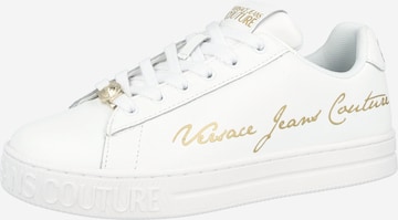 Versace Jeans Couture Matalavartiset tennarit 'FONDO COURT 88' värissä valkoinen: etupuoli