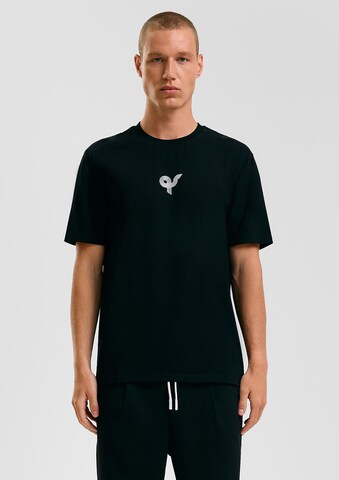 QS Shirt in Zwart: voorkant