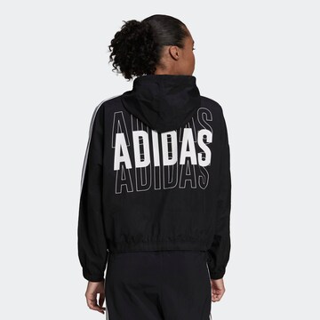 ADIDAS SPORTSWEAR Sportovní bunda 'Essentials Repeat' – černá