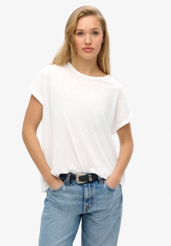 T-shirt Superdry en blanc : devant