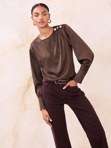 Lipsy Bluse in Braun