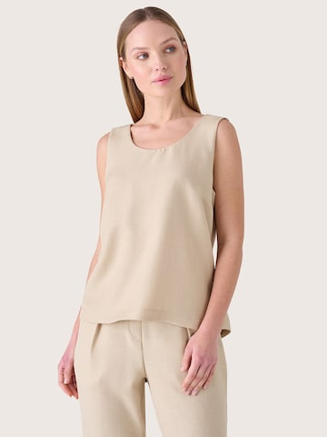 Camomilla Top in Beige: voorkant