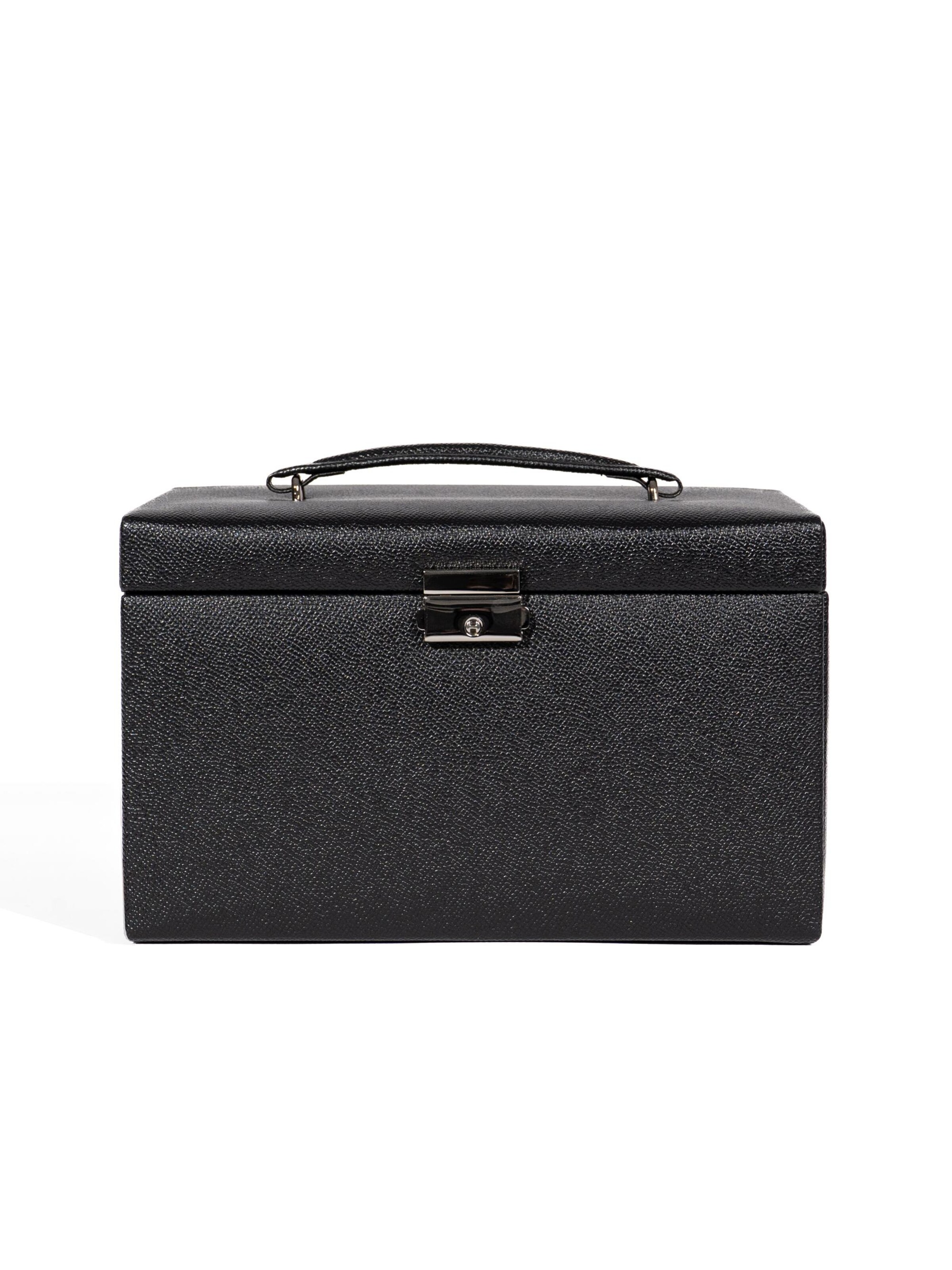 Friedrich23 Jewelry storage 'JOLIE Schmuckkästchen - Kreuznarben Optik' in Black: front