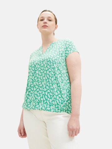 Tom Tailor Women + Blouse in Groen