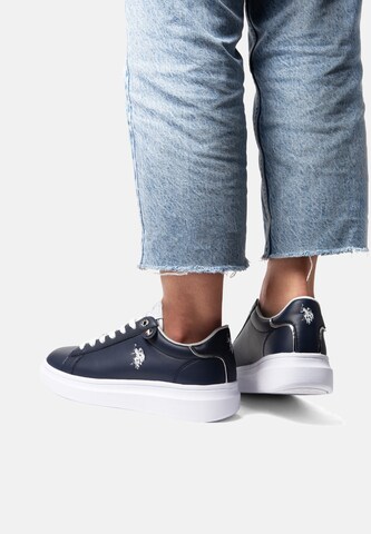 Baskets basses U.S. POLO ASSN. en bleu : devant
