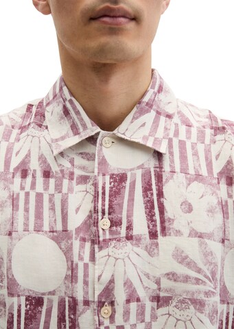 Marc O'Polo Regular fit Button Up Shirt in Purple