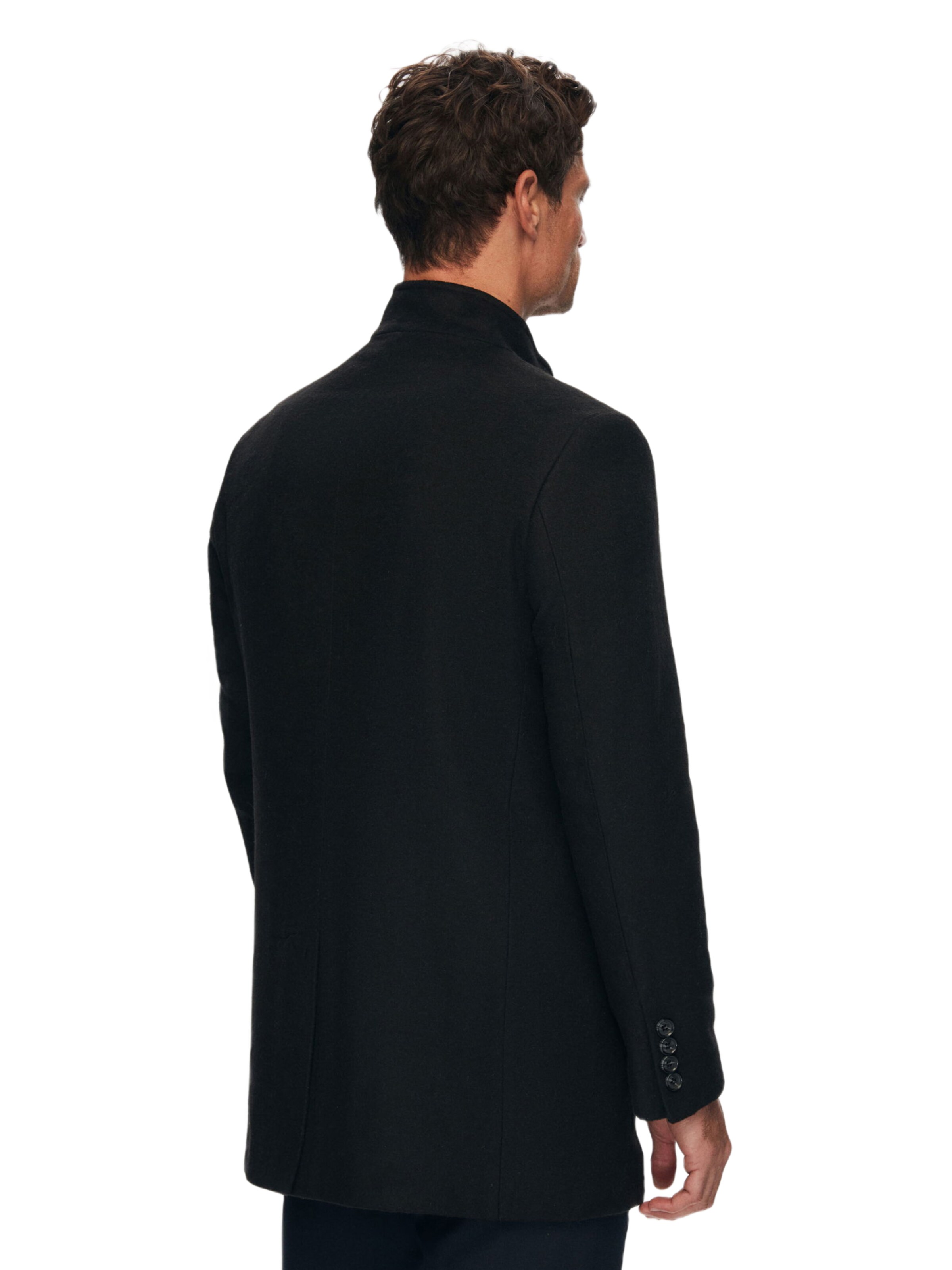 D’S Damat Between-seasons coat in Black