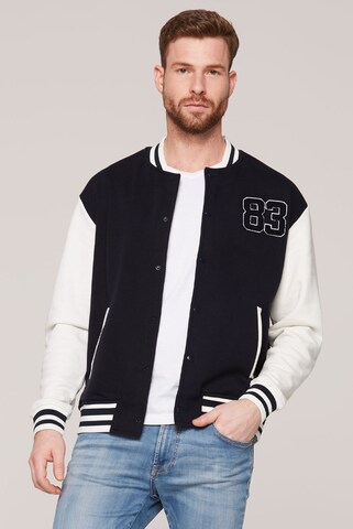 CAMP DAVID College Blouson mit Label-Applikationen in Blau: Vorderseite