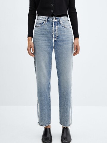 MANGO Regular Jeans 'Nicola' in Blauw: voorkant