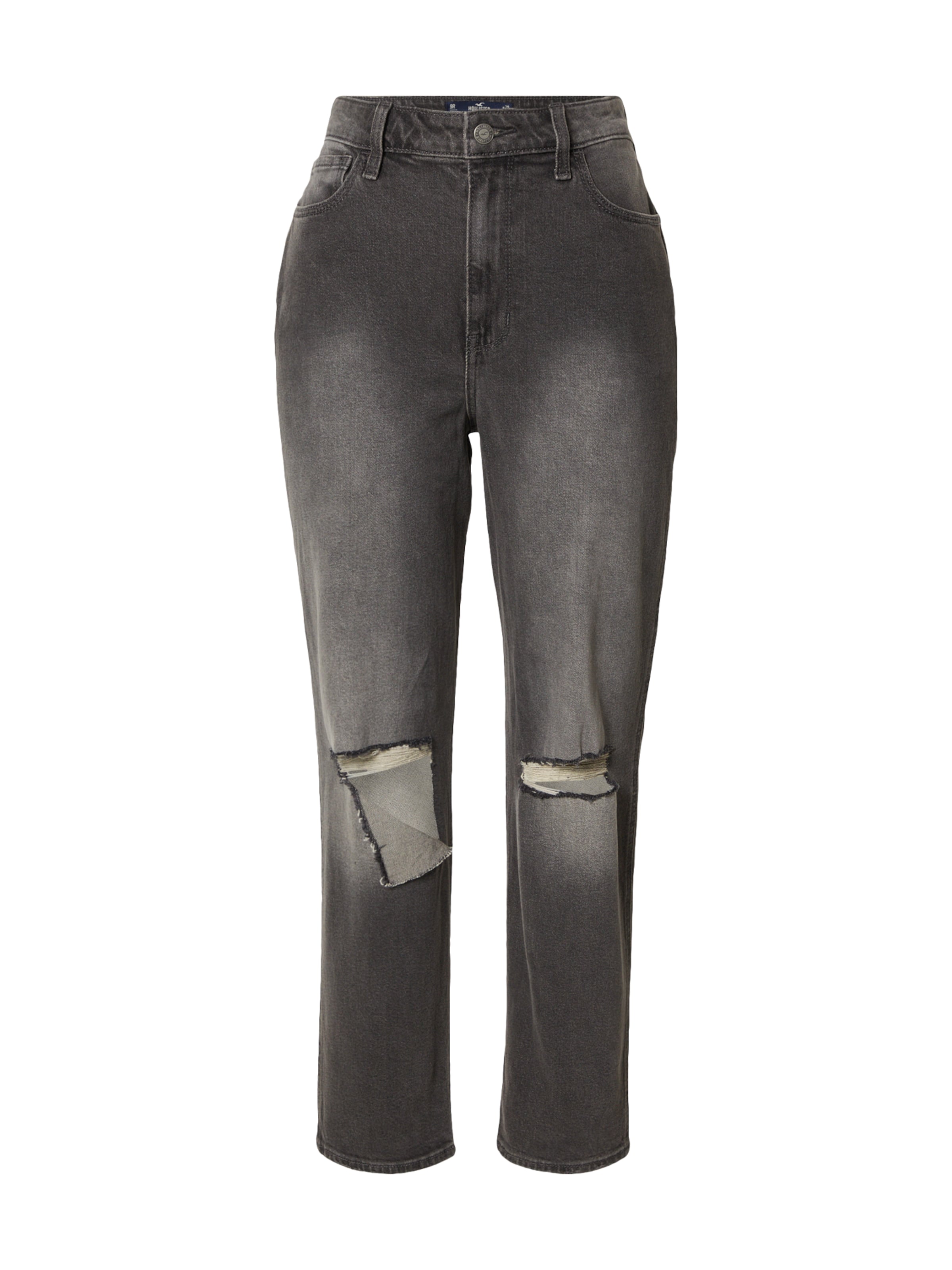 melns HOLLISTER Vaļīgs piegriezums Džinsi: no priekšpuses