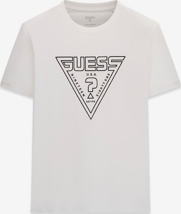 GUESS Funktionsshirt 'MIKEN' in Weiß: Vorderseite