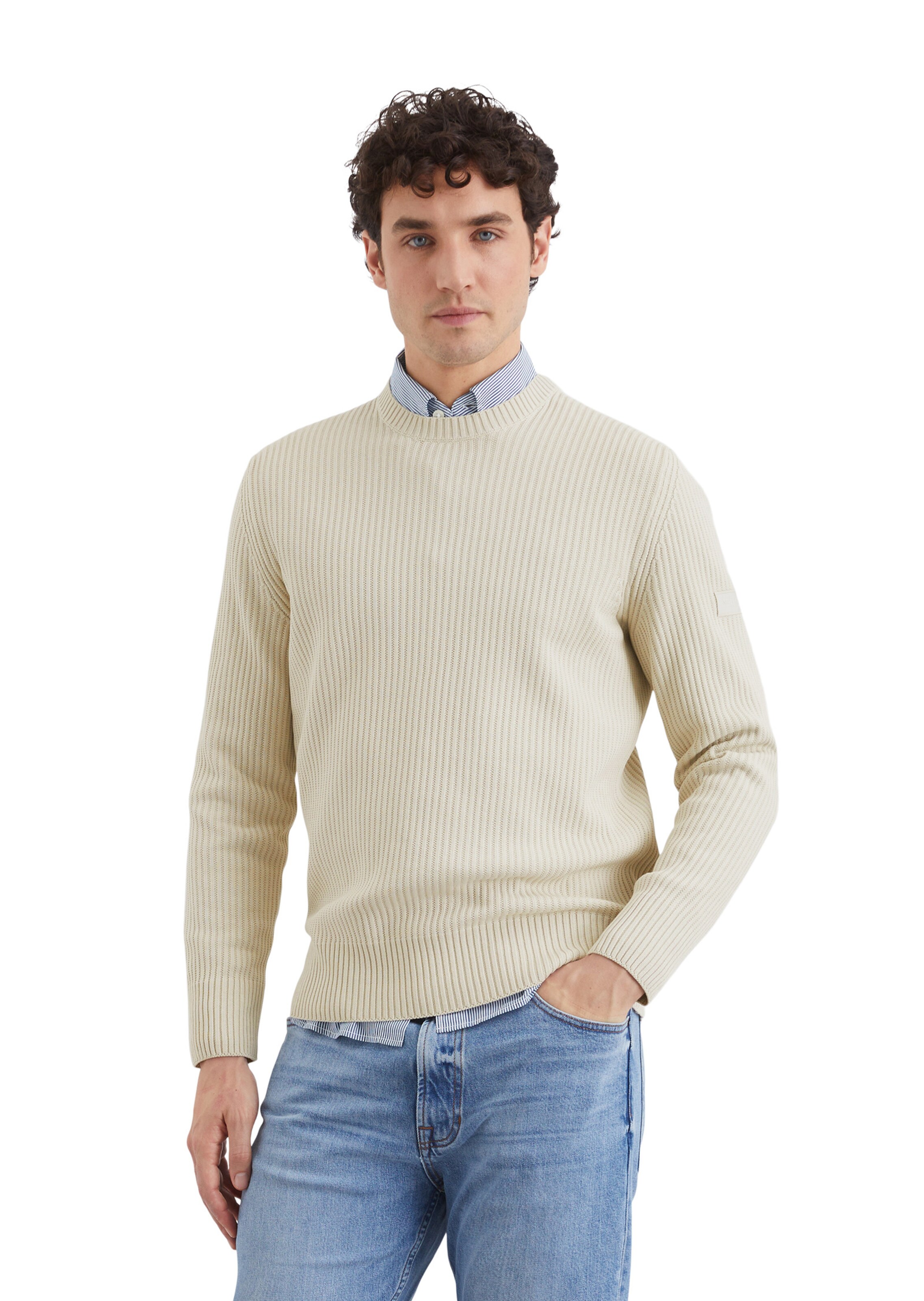 Marc O'Polo Pullover in Beige: Vorderseite