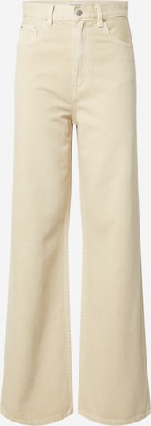 EDITED Wide leg Jeans 'Avery' in Beige: front