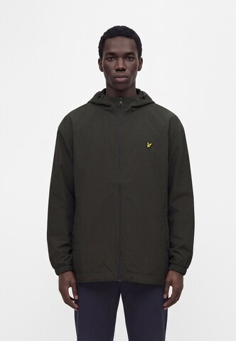 Lyle & Scott Big&Tall Преходно яке в сиво: отпред